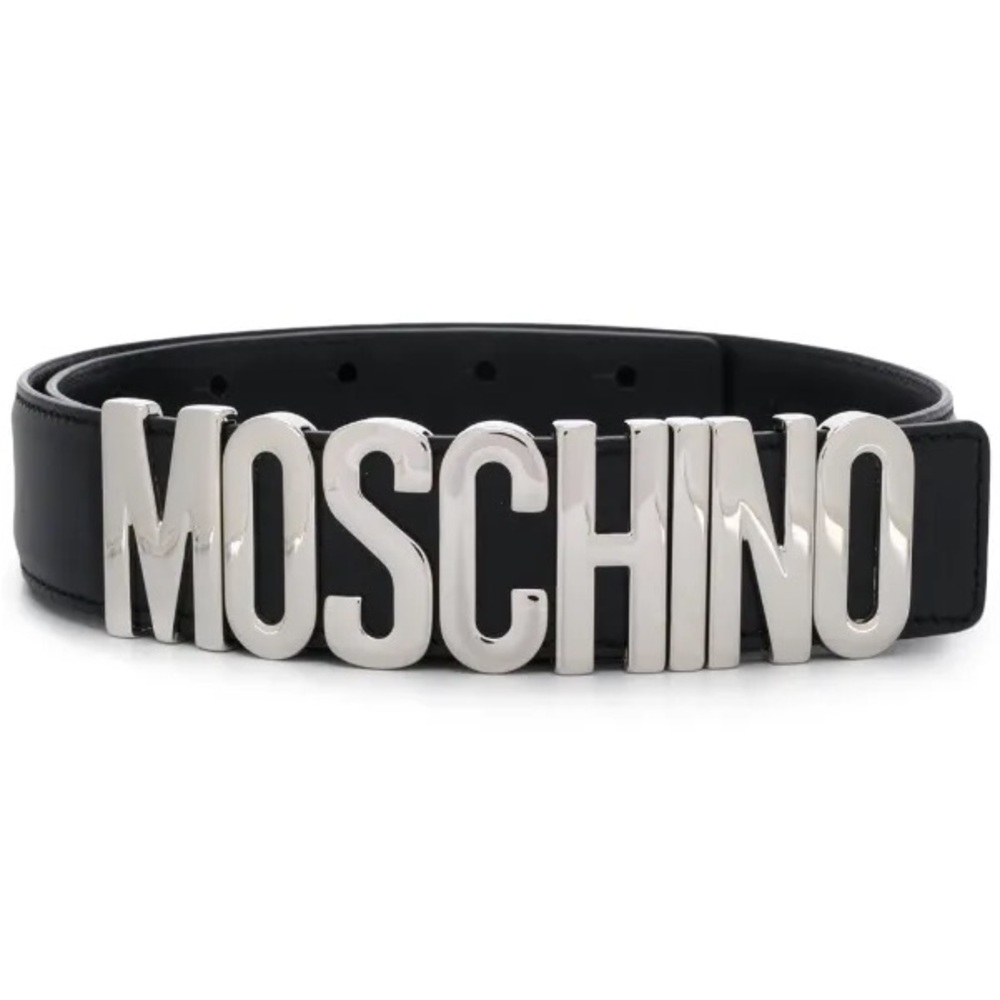Moschino
logo plaque belt